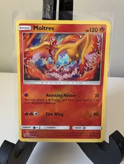 Moltres 38/214 Rare Lost Thunder Pokemon TCG Reverse Holo LP 2018 - Image 1