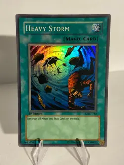 Heavy Storm 1st Edition MRD-142 Super Rare - HP/MP - Yugioh Metal Raiders - Image 1