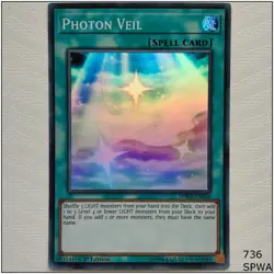 Photon Veil - SPWA-EN050 - Super Rare 1st Edition Yugioh - Image 1