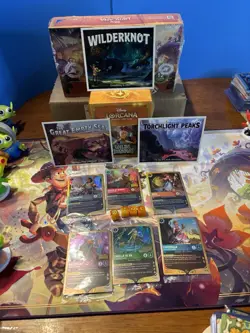 Disney Lorcana Wilds Unknown Pre Release Kit Set Of All Promos And Post Cards - Image 1