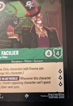 Dr. Facilier - Fortune Teller 79/204 Super Rare Rise Of The Floodborn Lorcana - Image 5