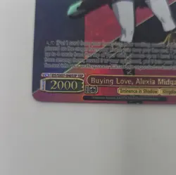 Bushiroad Buying Love, Alexia Midgar SSP Foil Eminence in Shadow EIS/SX07-040SSP - Image 3