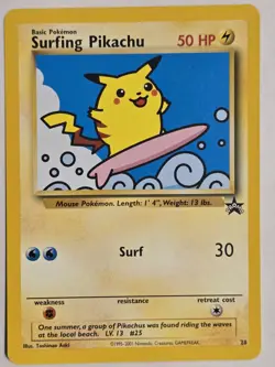 Pokemon TCG Surfing Pikachu Black Star Promo Card #28 - Image 1