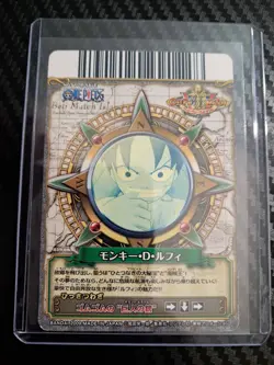2009 One Piece BANDAI BERRY MATCH luffy PROMO 004 VINTAGE CARD LUFFY CREW - Image 2