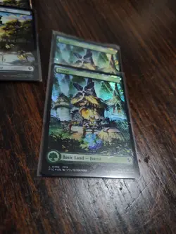 Final Fantasy Magic The Gathering Lot, Chocobo Track Lands & Promo Card 483 - Image 5