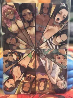 One Piece, Custom Spicy Waifu Manga Boa Hancock Foiled Textured Anime Card ￼ - Image 2