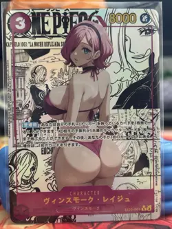 One Piece custom spicy Waifu Vinsmoke Reiju Foil manga anime card - Image 1