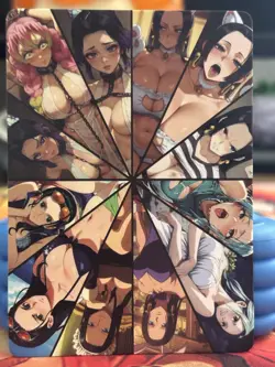 One Piece, Custom Spicy Waifu Lot Of Boa Hancock Foiled Textured Anime Card - Image 4