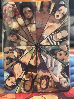 One Piece, Custom Spicy Waifu Lot Boa Hancock Foil Textured Anime Card ￼￼ - Image 2