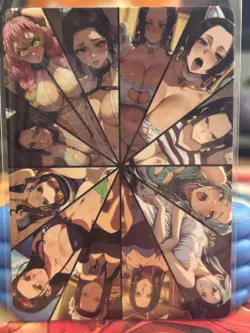 One Piece, Custom Spicy Waifu Lot Boa Hancock Foil Textured Anime Card ￼￼ - Image 4