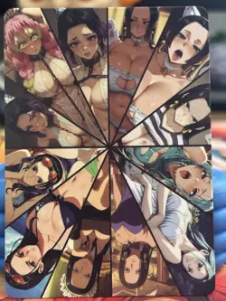 One Piece Custom Spicy Waifu Charlotte Pudding manga foiled textured anime card - Image 2