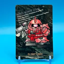 CHAR'S ZAKU II Gundam Super Robot Wars TCG Trading Card Bandai Sunrise Japan #25 - Image 1