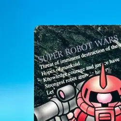 CHAR'S ZAKU II Gundam Super Robot Wars TCG Trading Card Bandai Sunrise Japan #25 - Image 3