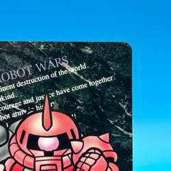 CHAR'S ZAKU II Gundam Super Robot Wars TCG Trading Card Bandai Sunrise Japan #25 - Image 4