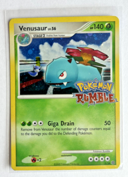 Venusaur 1 Pokemon Rumble Holo Super Awesome and Vintage Classic Pokemon Card - Image 1