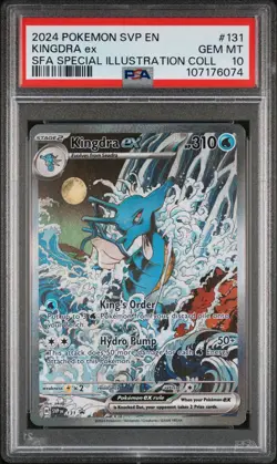 2024 Pokemon Kingdra EX Black Star Promo SVP 131 Shrouded Fable PSA 10 GEM MINT - Image 1