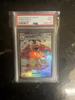 2023 Pokemon Obf En-Obsidian Flames #215 Charizard Ex Ultra Rare PSA 9 Mint - Image 1