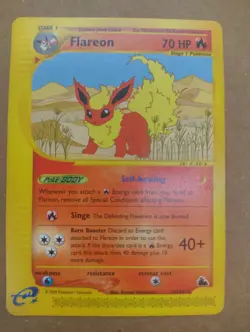 Flareon - 8/144 - Pokemon Skyridge Non-Holo Rare Card WOTC Near Mint Condition - Image 1