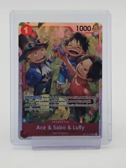 ACE & SABO & LUFFY 2025 ONE PIECE CARD GAME SUPER RARE OP13-007 C Q1739 - Image 1