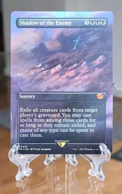 Shadow of the Enemy (Borderless) #424 (Foil) NM Lord of the Rings LTR Magic MTG - Image 1