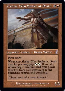 Alesha, Who Smiles at Death RETRO FRAME Time Spiral Remastered Magic MTG NM - Image 1