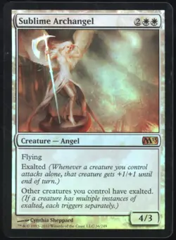 RS | Magic The Gathering MTG | English | Sublime Archangel FOIL | M13 | LP - Image 1