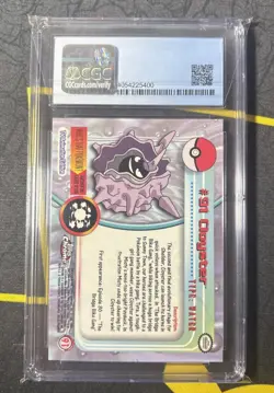 CGC 10 Pristine Cloyster #91 Topps Chrome Series 2 Pokemon Blue Label POP 3 WOTC - Image 2