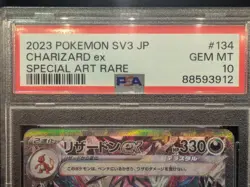 PSA 10 Charizard ex 134/108 Japanese SV3 Ruler of the Black Flame SAR Pokemon - Image 5