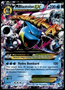 M Blastoise EX 30/146 XY Holo EX Rare LP Pokemon 2014 - Image 1