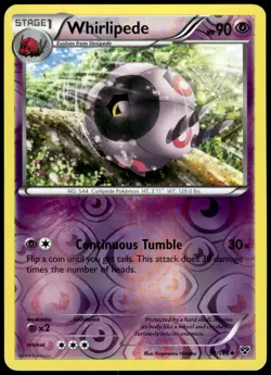 Whirlipede 52/146 XY Reverse Holo Uncommon NM Pokemon 2014 - Image 1