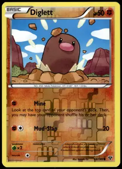 Diglett 58/146 XY Reverse Holo Common NM Pokemon 2014 - Image 1