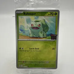 Bulbasaur 001/165 Pokemon TCG Scarlet & Violet 151 Best Buy Stamped Promo Sealed - Image 1