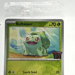 Bulbasaur 001/165 Pokemon TCG Scarlet & Violet 151 Best Buy Stamped Promo Sealed - Image 2
