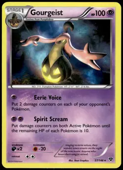 Gourgeist 57/146 XY Holo Rare VLP Pokemon 2014 - Image 1