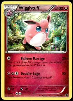 Wigglytuff 90/146 XY Reverse Holo Rare LP Pokemon 2014 - Image 1