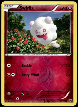 Swirlix 94/146 XY Reverse Holo Common LP Pokemon 2014 - Image 1
