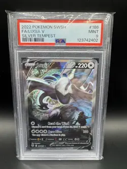 Pokemon Lugia V Silver Tempest Full Alt Art #186 PSA 9 Mint - Image 1