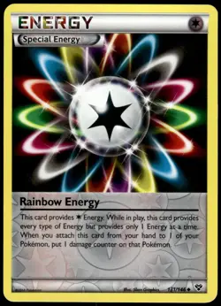 Rainbow Energy 131/146 XY Reverse Holo Uncommon LP Pokemon 2014 - Image 1