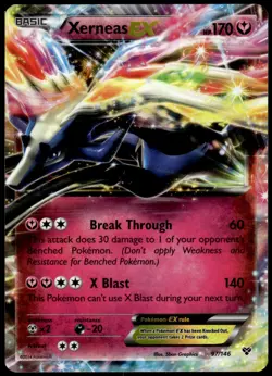 Xerneas EX 97/146 XY Holo EX Rare NM Pokemon 2014 - Image 1