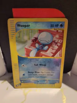 Wooper 66/147 Base Set Uncommon Reverse Holo Pokemon Trading Card - Image 1