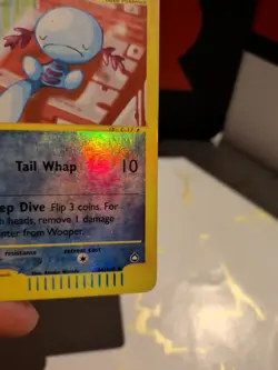 Wooper 66/147 Base Set Uncommon Reverse Holo Pokemon Trading Card - Image 5