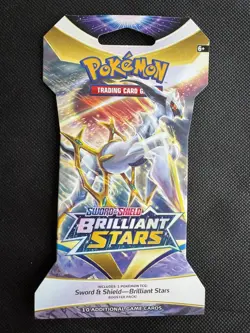 Pokemon Brilliant Stars 4 Booster Sleeved Blister Pokemon Art Set Sword Shield - Image 2