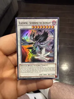 Blackwing - Silverwind the Ascendant LC5D-EN134 Super Rare 1st Ed YuGiOh Card NM - Image 1