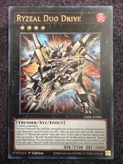 Yugioh Ryzeal Duo Drive CRBR-EN006 Ultra Rare 1st Edition NM - Image 1