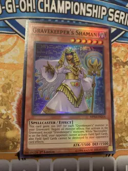 YUGIOH Gravekeeper's Shaman MP14-EN214 1ST EDITION NM NEVER PLAYED!!!. - Image 1