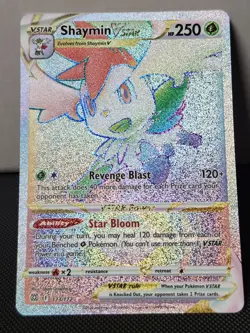 Pokemon TCG Shaymin Vstar Brilliant Stars 173/172 Rainbow Secret Rare Holo - Image 1