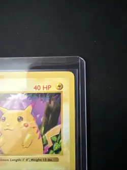 LP Shadowless Red Cheeks Pikachu 058/102 Pokemon Base Set - Image 3