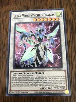 Yu-Gi-Oh! TCG Clear Wing Synchro Dragon Legendary Duelists: Synchro Storm NM - Image 1
