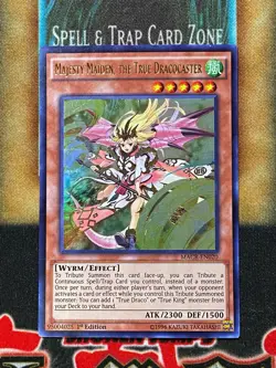 Yugioh Majesty Maiden, The True Dracocaster MACR-EN020 Ultra Rare 1st Ed NM - Image 1