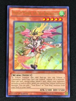 YUGIOH MAJESTY MAIDEN, THE TRUE DRACOCASTER MACR-EN020 1ST ULTRA NM - Image 1